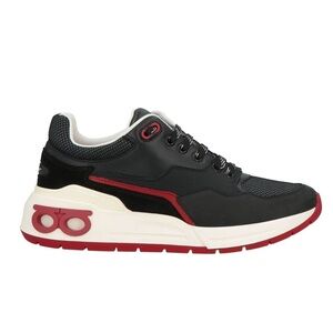 Salvatore Ferragamo Black and Red Women's Sneakers